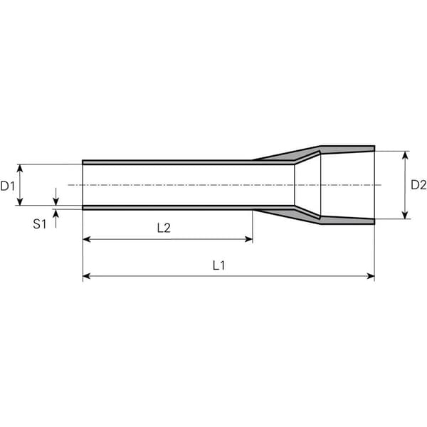Vogt Verbindungstechnik 460912 Ändhylsa 16 mm² Delisolerad Grön 100 st