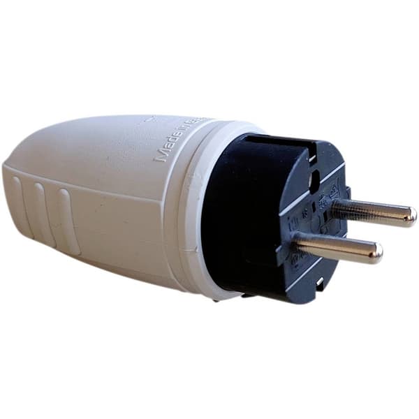 N & L 26747 Stickpropp Gummi 230 V Ljusgrå IP44