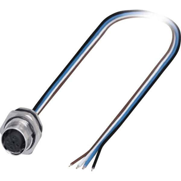 Phoenix Contact 1419632 Sensor/ställdon-kontaktdon M12 Hona inbyggd 0.50 m Antal poler (RJ): 4 1 st