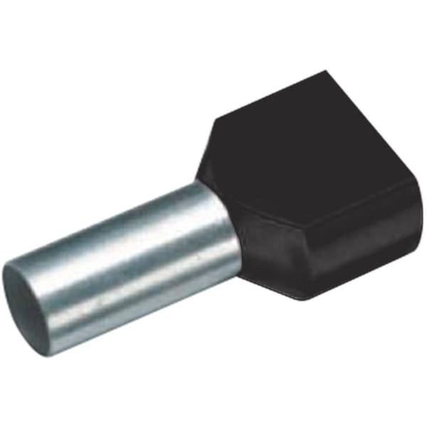 Vogt Verbindungstechnik 470509D Dubbla ändhylsor 2.5 mm² Delisolerad Grå 100 st