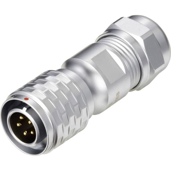 Weipu SF1210/P5 II Rundkontakt Kontakt hane rak Totalt antal poler: 5 Serie (rundkontakt): SF12 1 st