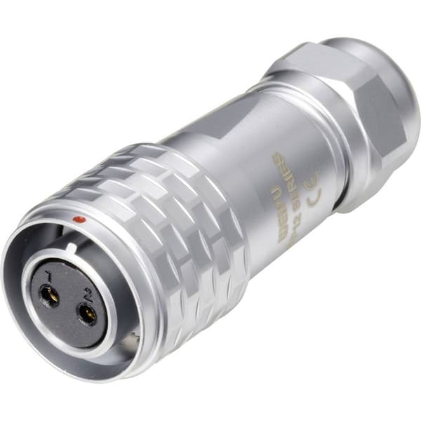 Weipu SF1210/S2 I Rundkontakt Hona rak Totalt antal poler: 2 Serie (rundkontakt): SF12 1 st