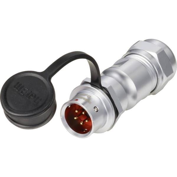 Weipu SF1211/P5 II Rundkontakt Kontakt hane rak Totalt antal poler: 5 Serie (rundkontakt): SF12 1 st