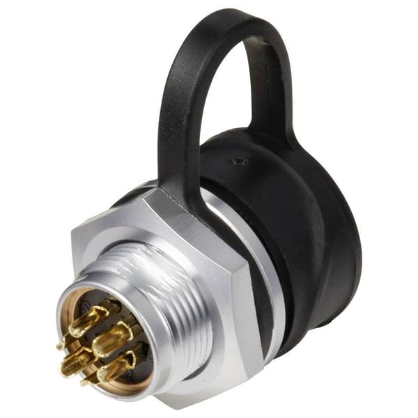 Weipu SF1212/P7 Rundkontakt Kontakt hane rak Totalt antal poler: 7 Serie (rundkontakt): SF12 1 st