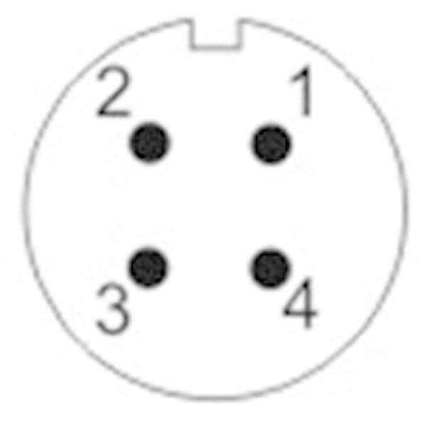 Weipu SF1212/S4 Rundkontakt Koppling rak Totalt antal poler: 4 Serie (rundkontakt): SF12 1 st