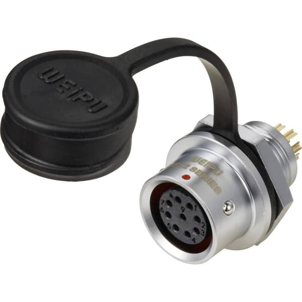 Weipu SF1212/S9 Rundkontakt Koppling rak Totalt antal poler: 9 Serie (rundkontakt): SF12 1 st