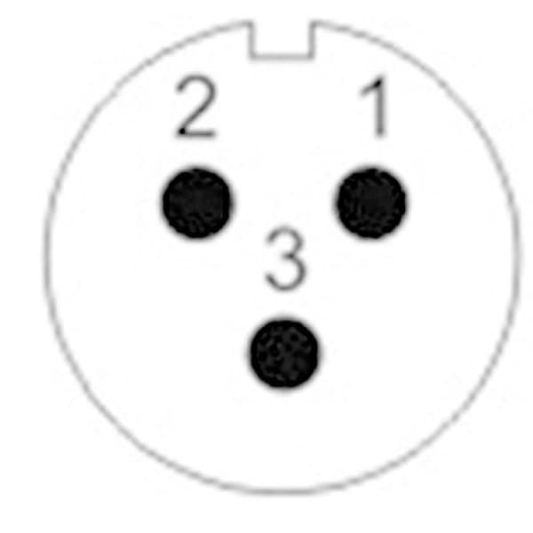 Weipu SF1213/P3 Rundkontakt Kontakt hane rak Totalt antal poler: 3 Serie (rundkontakt): SF12 1 st