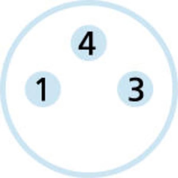 Escha 8044002 Sensor/ställdon-kontakt, konfektionerad M8 Kontakt hane rak, Hona rak 2.00 m Antal poler (RJ): 3 1 st
