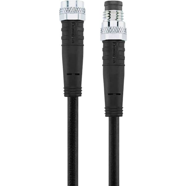 Escha 8044002 Sensor/ställdon-kontakt, konfektionerad M8 Kontakt hane rak, Hona rak 2.00 m Antal poler (RJ): 3 1 st