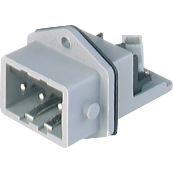 Hirschmann 932 145-106-1 Växelströmskontakt STASEI Kontakt hane inbyggd vertikal Totalt antal poler: 3 + PE 16 A Grå 1