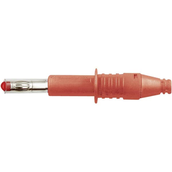 Stäubli X-GL-438 Laminerade pluggar Kontakt hane rak Stift-Ø: 4 mm Röd 1 st