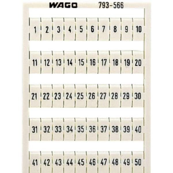 WAGO 793-566 Etiketteringskort Vit 1 st