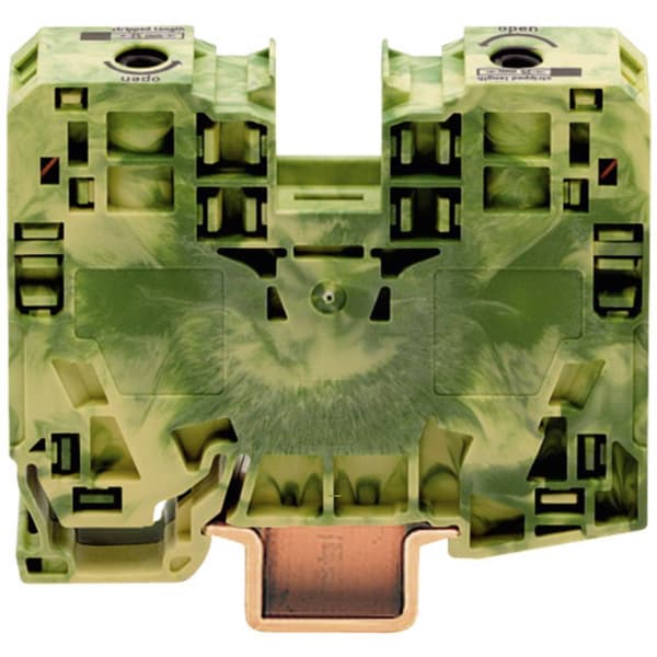 WAGO 285-137 Skyddsledare terminal 16 mm Fjäder Beläggning: Terre Grön, Gul 1 st