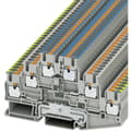 Miniatyrbild 1 av 2: Phoenix Contact 3210538 Trippel skyddsledarterminal 5.2 mm Snabbanslutning Grå 1 st
