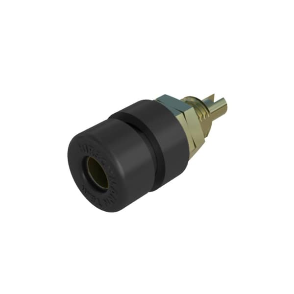 SKS Hirschmann BIL 30 Au Labhylsa Hona inbyggd vertikal Stift-Ø: 4 mm Svart 1 st