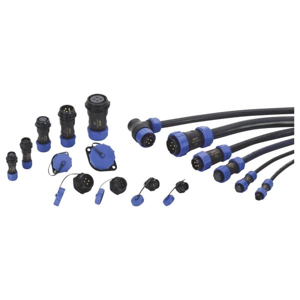 Weipu SP1310 / P 2 I Rundkontakt Kontakt hane rak Totalt antal poler: 2 Serie (rundkontakt): SP13 1 st