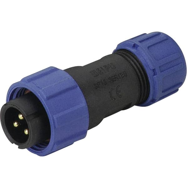 Weipu SP1310 / P 2 I Rundkontakt Kontakt hane rak Totalt antal poler: 2 Serie (rundkontakt): SP13 1 st