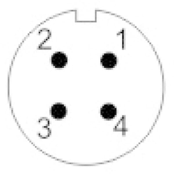 Weipu SP1310 / S 4 I Rundkontakt Hona rak Totalt antal poler: 4 Serie (rundkontakt): SP13 1 st
