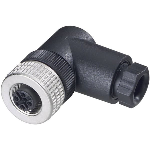 Hirschmann 933 174-100-1 Sensor/ställdon-kontakt, okonfektionerad M12 Hona vinklad Antal poler (RJ): 4 1 st