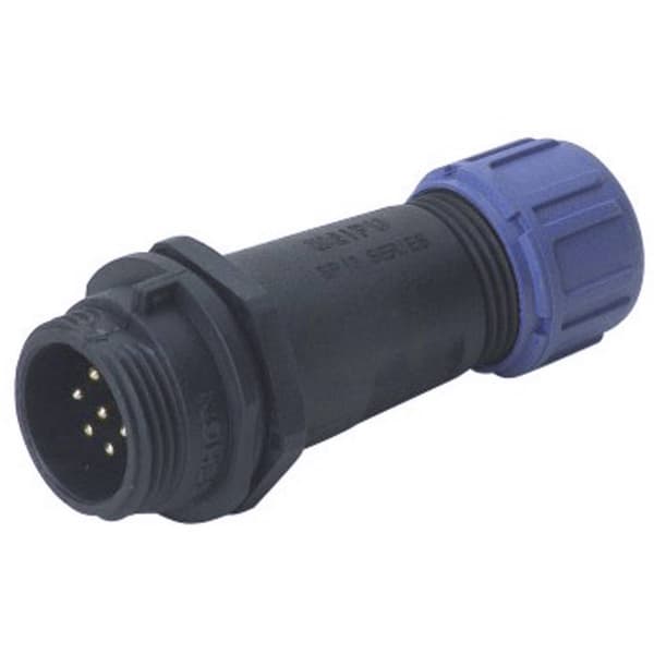 Weipu SP1311 / P 5 II Rundkontakt Kontakt hane rak Totalt antal poler: 5 Serie (rundkontakt): SP13 1 st