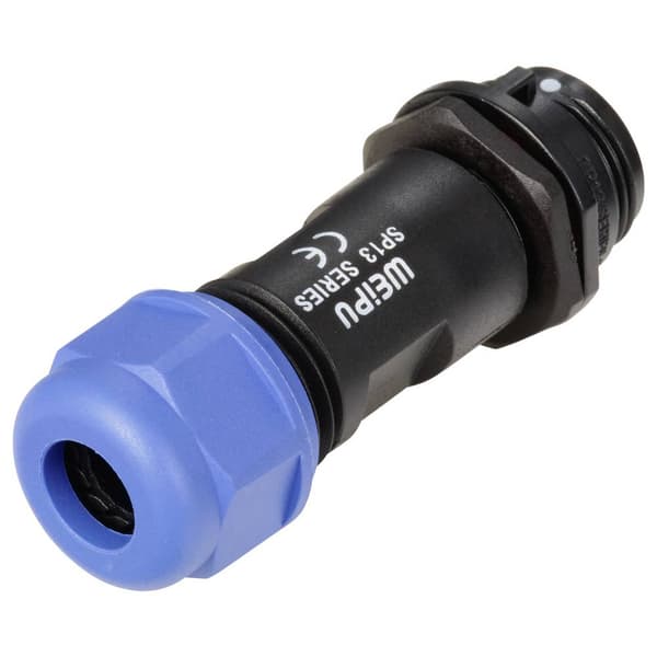 Weipu SP1311 / P 7 II Rundkontakt Kontakt hane rak Totalt antal poler: 7 Serie (rundkontakt): SP13 1 st