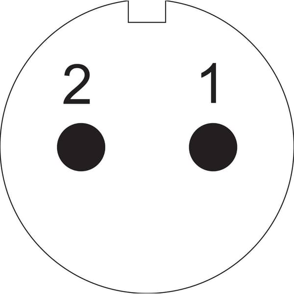 Weipu SP1311 / S 2 I Rundkontakt Hona rak Totalt antal poler: 2 Serie (rundkontakt): SP13 1 st