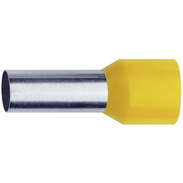 Klauke 47512 Ändhylsa 6 mm² Delisolerad Gul 100 st