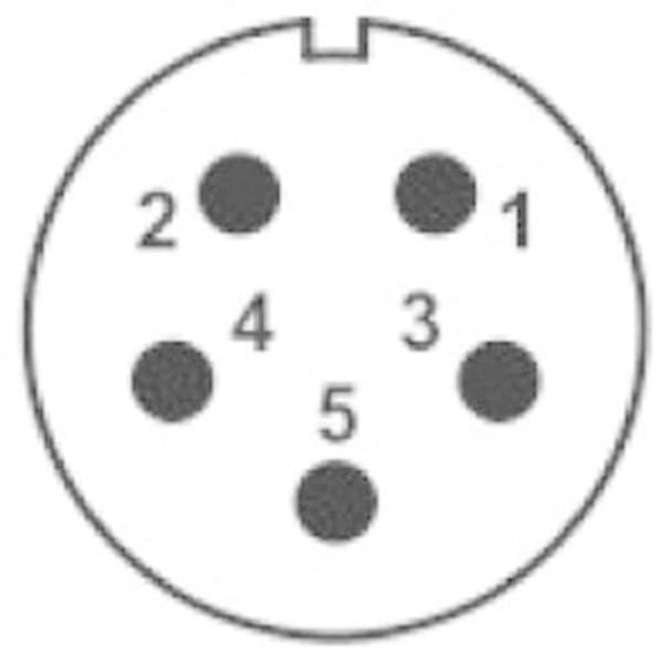 Weipu SP2110 / S 5C II Rundkontakt Hona rak Totalt antal poler: 5 Serie (rundkontakt): SP21 1 st