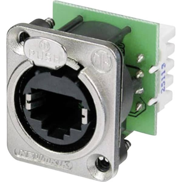 Neutrik NE8FDV-YK RJ45 Datakontakter EtherCon® D-serien NE8FDV-YK Hona rak NE8FDV-YK Poler: 8P8C Nickel 1 st