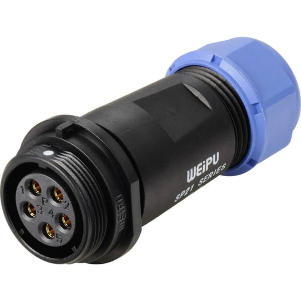Weipu SP2111 / S 5 Rundkontakt Hona rak Totalt antal poler: 5 Serie (rundkontakt): SP21 1 st