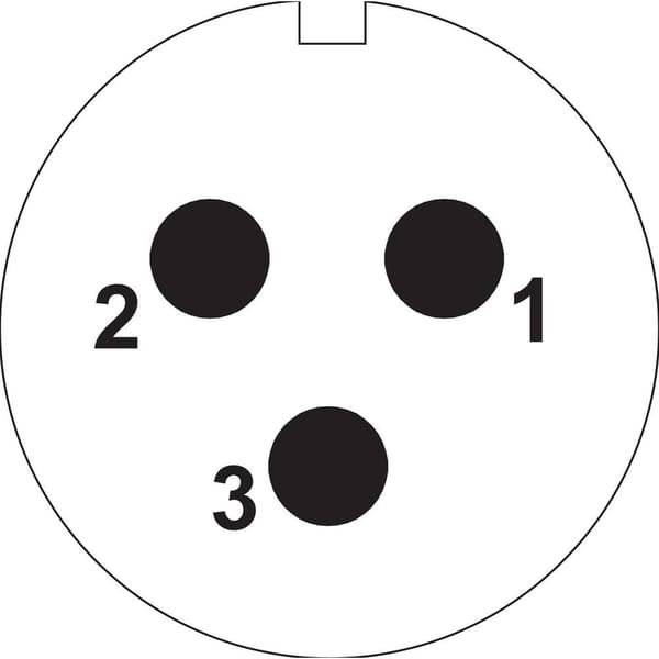 Weipu SP2112 / P 3 Rundkontakt Kontakt hane inbyggd Totalt antal poler: 3 Serie (rundkontakt): SP21 1 st