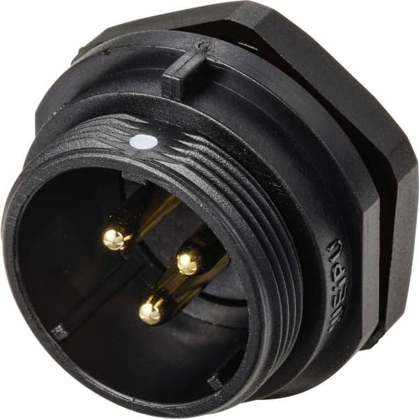 Weipu SP2112 / P 3 Rundkontakt Kontakt hane inbyggd Totalt antal poler: 3 Serie (rundkontakt): SP21 1 st