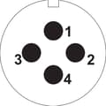 Miniatyrbild 3 av 4: Weipu SP2112 / P 4 Rundkontakt Kontakt hane inbyggd Totalt antal poler: 4 Serie (rundkontakt): SP21 1 st