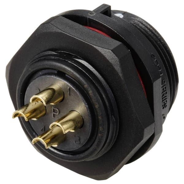 Weipu SP2112 / P 4 Rundkontakt Kontakt hane inbyggd Totalt antal poler: 4 Serie (rundkontakt): SP21 1 st