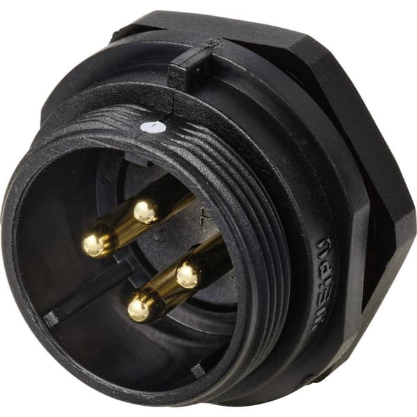Weipu SP2112 / P 4 Rundkontakt Kontakt hane inbyggd Totalt antal poler: 4 Serie (rundkontakt): SP21 1 st