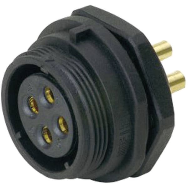 Weipu SP2112 / S 4 Rundkontakt Hona inbyggd Totalt antal poler: 4 Serie (rundkontakt): SP21 1 st