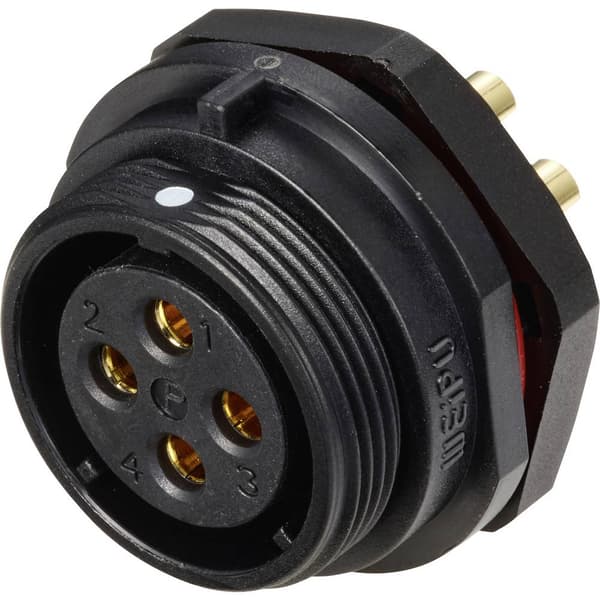 Weipu SP2112 / S 4 Rundkontakt Hona inbyggd Totalt antal poler: 4 Serie (rundkontakt): SP21 1 st