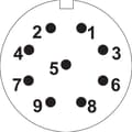 Miniatyrbild 4 av 4: Weipu SP2113 / P 9 Rundkontakt Kontakt hane inbyggd Totalt antal poler: 9 Serie (rundkontakt): SP21 1 st