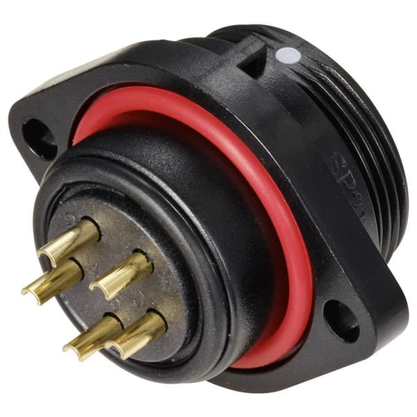 Weipu SP2113 / S 5C Rundkontakt Hona inbyggd Totalt antal poler: 5 Serie (rundkontakt): SP21 1 st