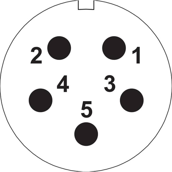 Weipu SP2113 / S 5C Rundkontakt Hona inbyggd Totalt antal poler: 5 Serie (rundkontakt): SP21 1 st