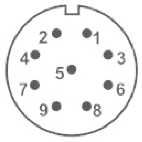 Weipu SP2113 / S 9 Rundkontakt Hona inbyggd Totalt antal poler: 9 Serie (rundkontakt): SP21 1 st