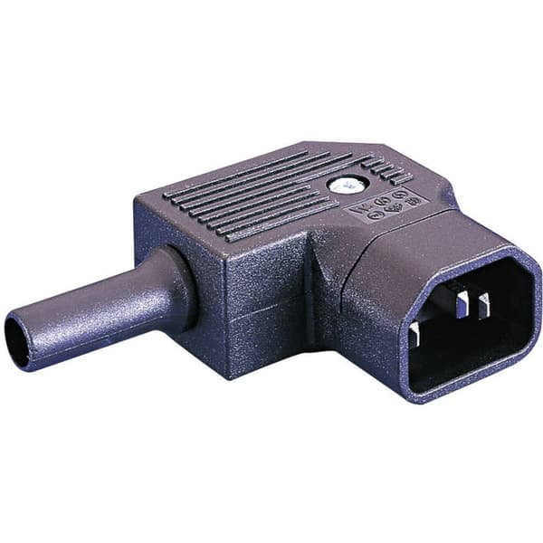 Bulgin PX0686/SE IEC-kontakt PX Kontakt hane rak Totalt antal poler: 2 + PE 10 A Svart 1 st