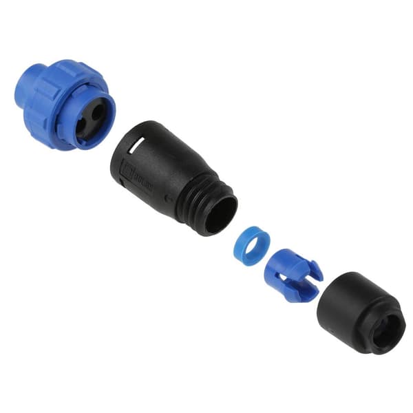 Bulgin PX0410/02S/5560 Rundkontakt Kontakt hane rak Totalt antal poler: 2 Serie (rundkontakt): PX04 1 st