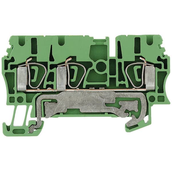 Weidmüller 1608650000-1 Skyddsledare terminal Fjäder Gröngul 1 st