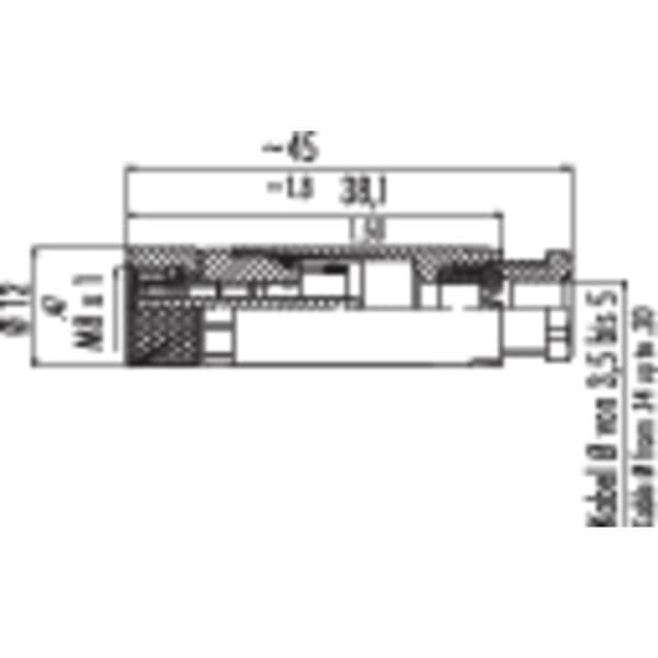 binder 99-3400-100-03 Sensor/ställdon-kontakt, okonfektionerad M8 Hona rak Antal poler (RJ): 3 1 st
