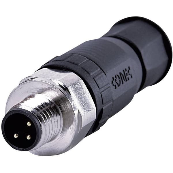 Conec 42-00011 Sensor/ställdon-kontakt, okonfektionerad M8 Kontakt hane rak Antal poler (RJ): 4 1 st