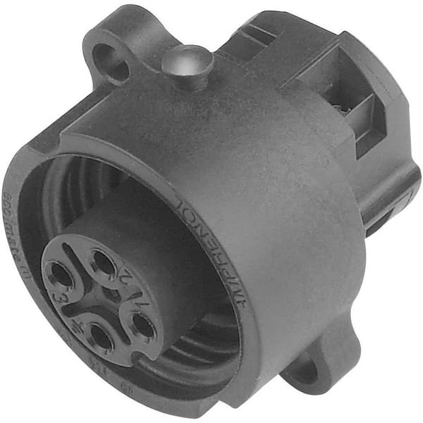 Amphenol C016 10G006 000 12 Rundkontakt Hona inbyggd Totalt antal poler: 6 + PE Serie (rundkontakt): C016 1 st