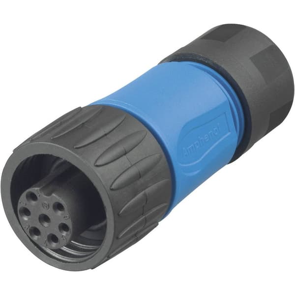 Amphenol C016 10D006 010 10 Rundkontakt Koppling rak Totalt antal poler: 6 + PE Serie (rundkontakt): C016 1 st