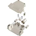 Miniatyrbild 2 av 2: MH Connectors MHDSSK-M-15-L-K 6260-0106-02 D-sub hölje Antal poler: 15 Plast, metalliserad 180 °, 45 ° Silver 1 st