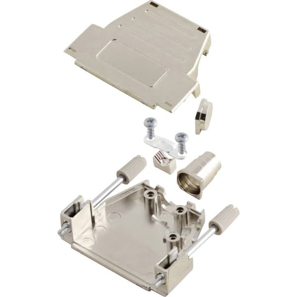 MH Connectors MHDSSK-M-15-L-K 6260-0106-02 D-sub hölje Antal poler: 15 Plast, metalliserad 180 °, 45 ° Silver 1 st